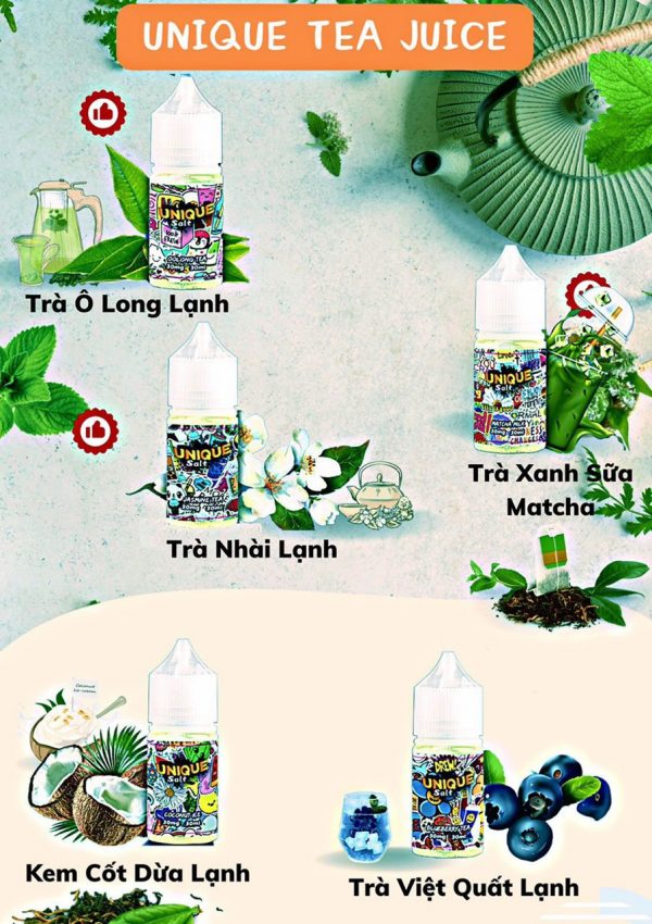 Tinh dầu Unique Trà Olong 30ml - Olong Tea Saltnic