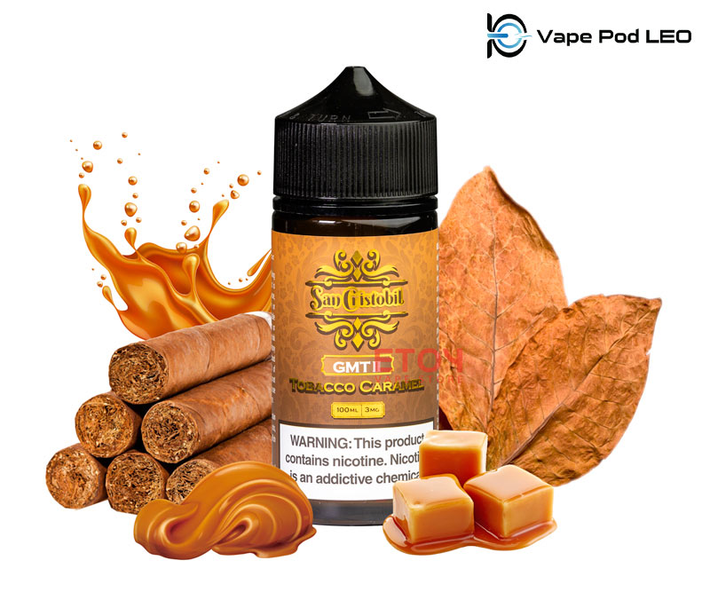 Tinh dầu Xì Gà Caramel - SAN CRISTOBIL Tobacco Caramel Freebase 100ml