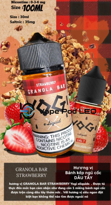 Yogi Bánh Yến Mạch Dâu – Strawberry Granola Bar 100ml